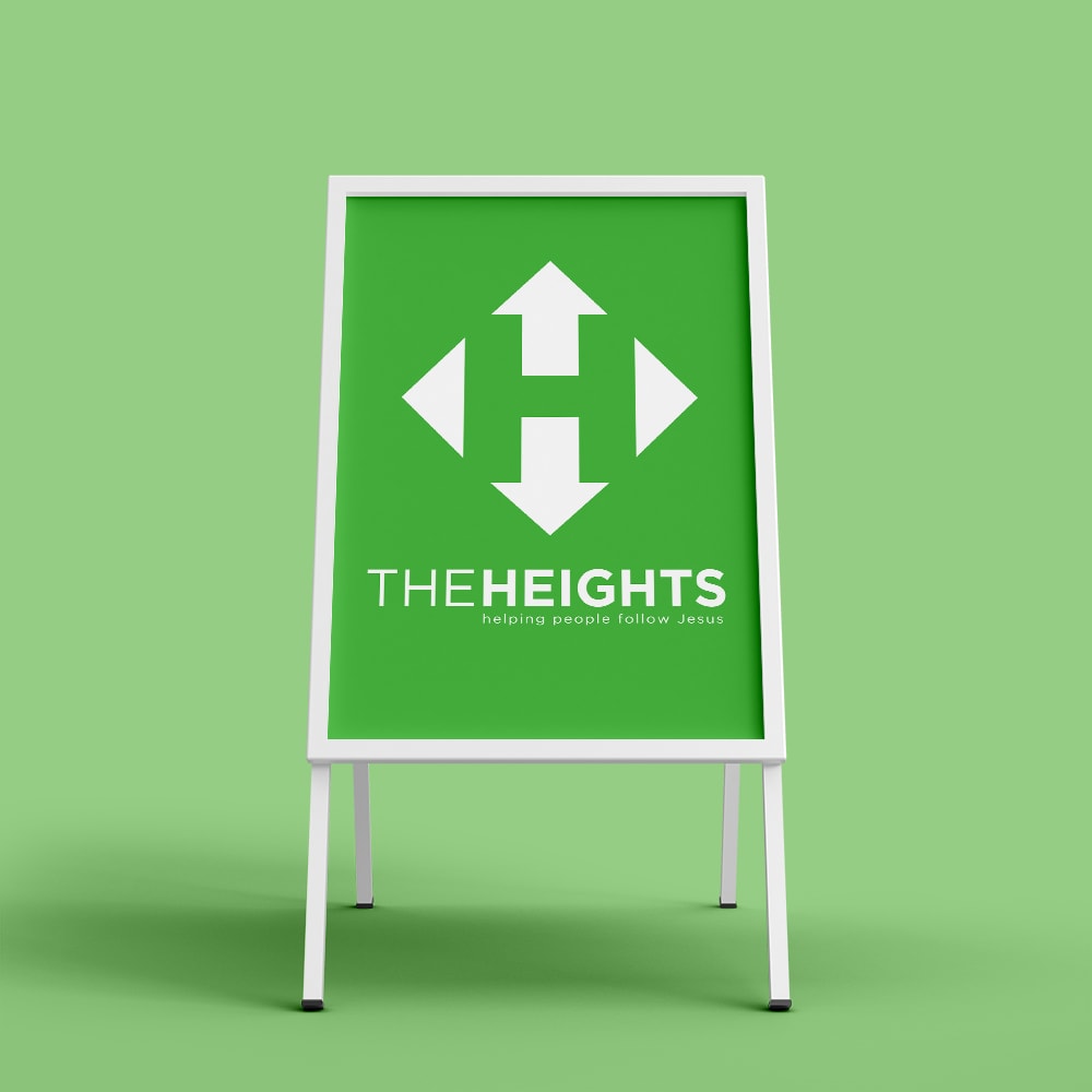 Heights Church Sandwich Board Sign
