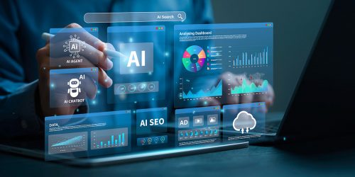 A user analyzing data through Ai.